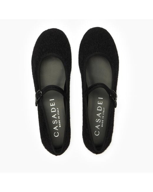 Casadei Black New Ballet Flat