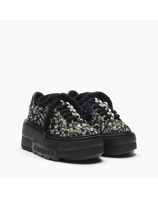 Casadei Black Nexus Buclé Sneaker