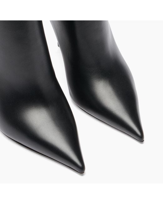 Casadei Black Superblade Absol Open Ankle Boot