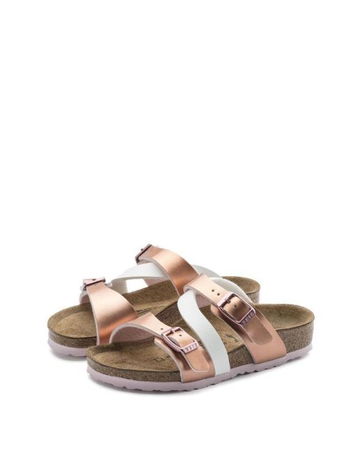 birkenstock salina rose gold
