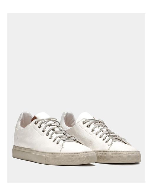 Scene Final Intrusion Buttero Tanino Sneakers In Used Effect White Leather for Men - Lyst