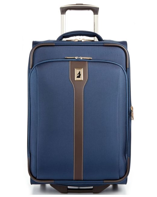 London Fog Blue Westminster 21" Rolling Carry-on Suitcase