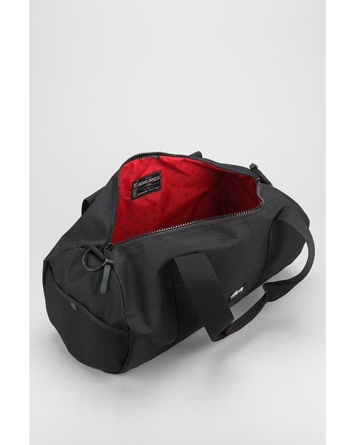 Stussy Black World Tour Small Duffle Bag for men