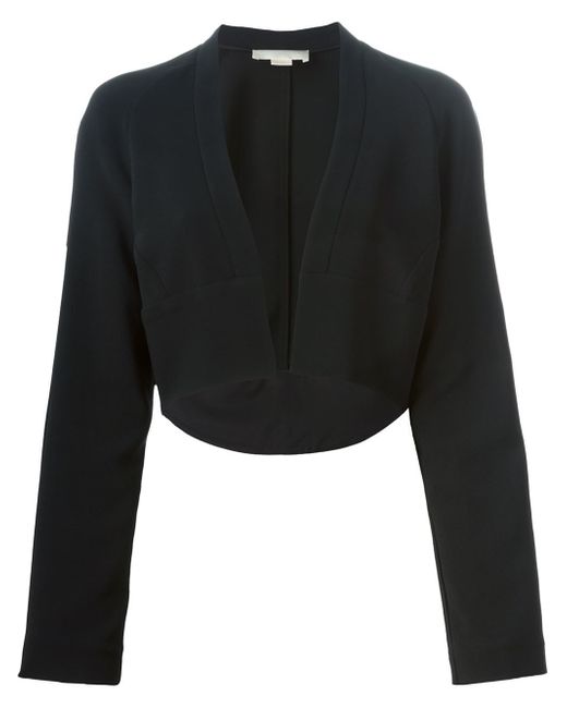 Antonio berardi Curved Hem Bolero Jacket in Black - Save 61% | Lyst