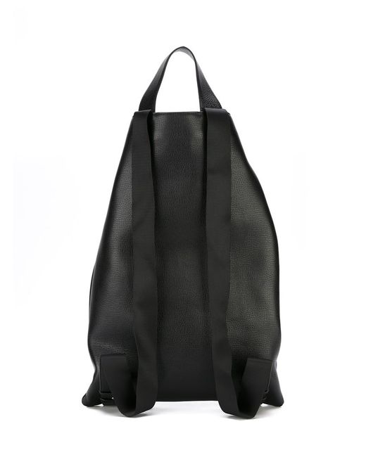 Jil Sander Leather Backpack in Black for Men | Lyst