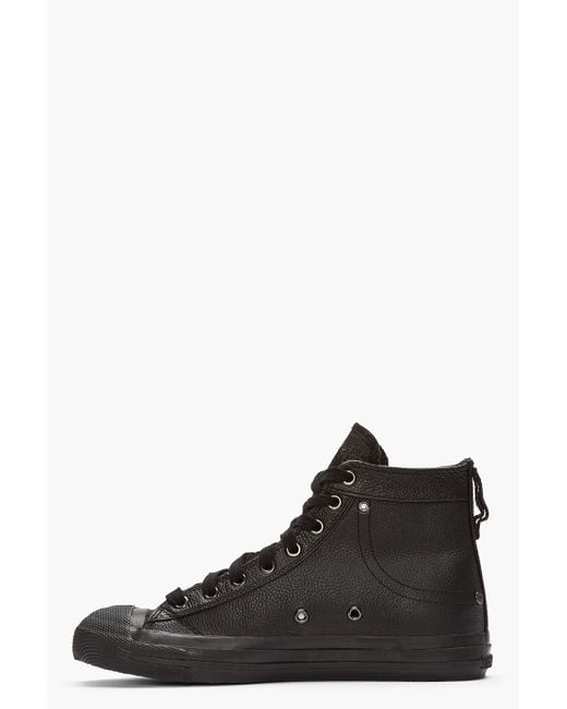 Diesel black 2025 leather sneakers