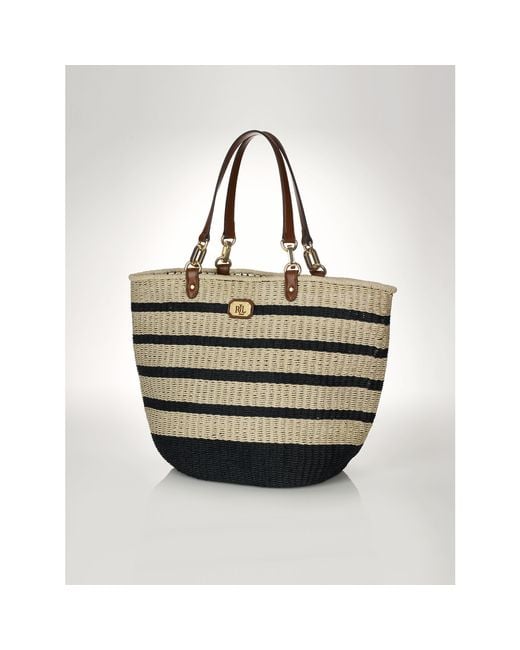 Ralph lauren deals straw tote bag