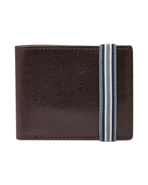 Fossil Blue Aric Bifold Wallet for men