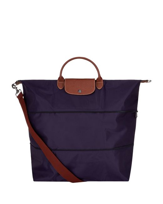 Longchamp Le Pliage Expandable Travel Bag in Blue Lyst UK
