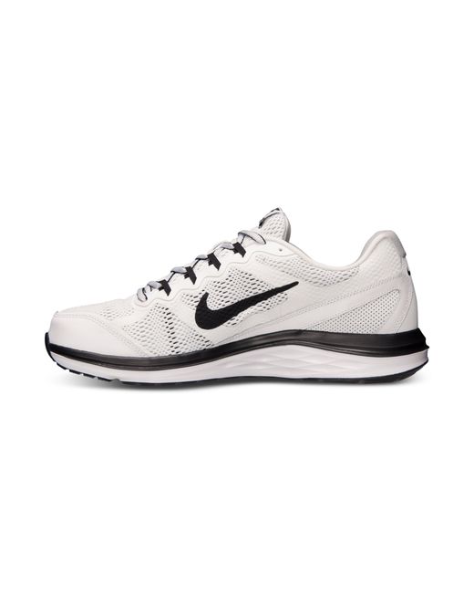 Nike White Men'S Dual Fusion Run 3 Running Sneakers From Finish Line for men