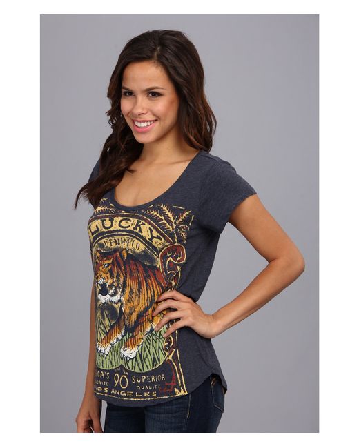Lucky Brand Lucky Tiger Tee | Lyst