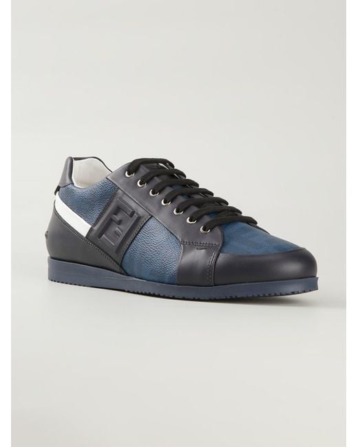 Fendi Wimbledon Sneakers in Blue for Men | Lyst