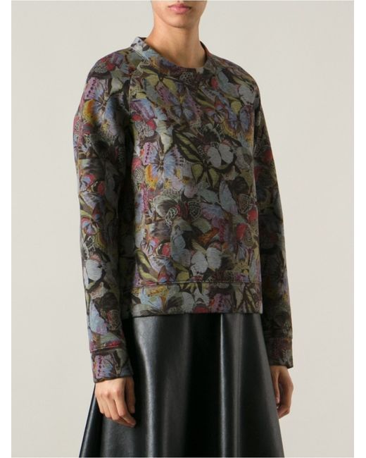 Valentino Butterfly Print Sweater - Lyst