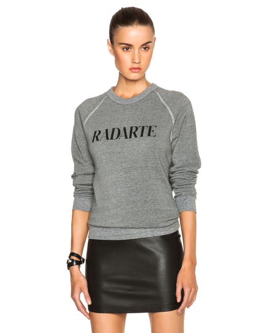 Rodarte Gray Radarte Sweatshirt in Heather Grey