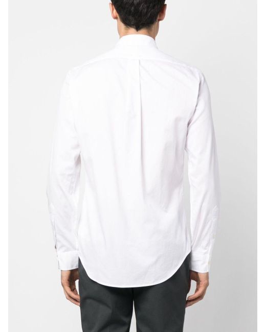 Camicia con ricamo di Polo Ralph Lauren in White da Uomo
