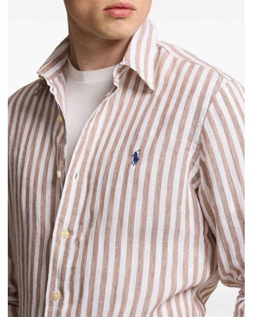 Camicia a righe di Polo Ralph Lauren in White da Uomo