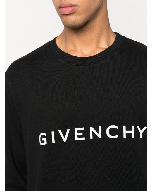 Felpa a maniche lunghe di Givenchy in Black da Uomo
