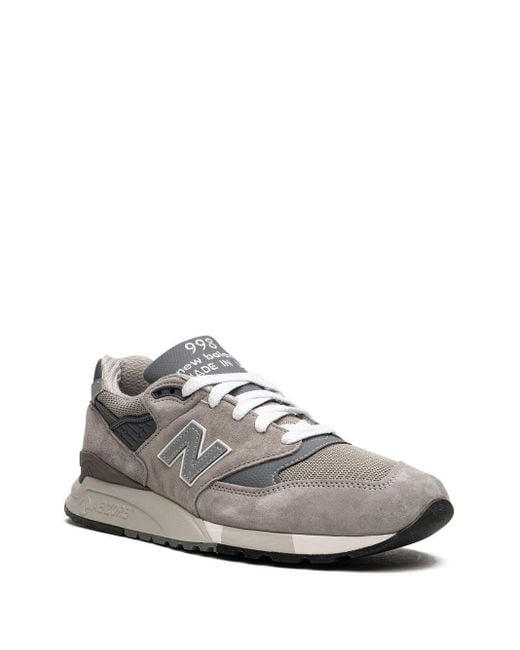Sneakers 998 made in usa - grey/silver di New Balance in White da Uomo