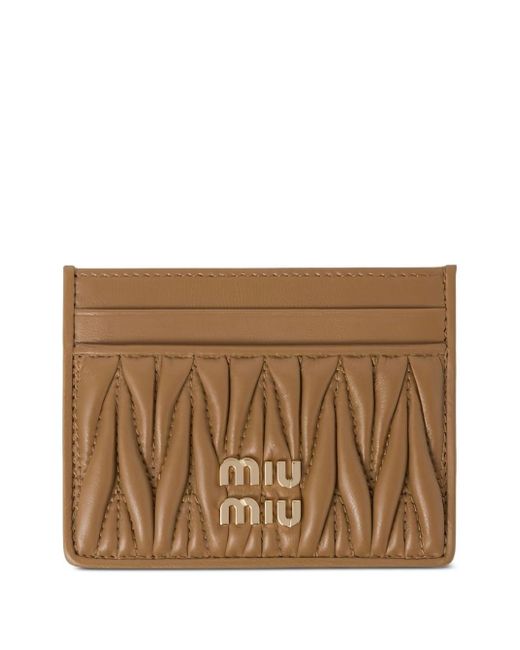 Portacarte di Miu Miu in Brown