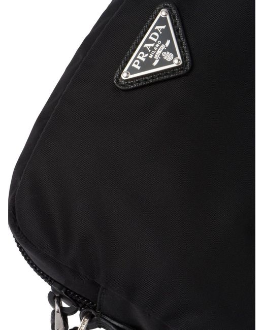 Pouch Re-Nylon Con Zip di Prada in Black