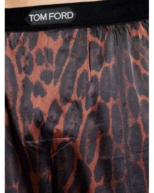 Pantalone Pigiama di Tom Ford in Brown da Uomo