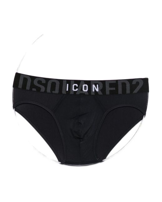 Slip di DSquared² in Black da Uomo