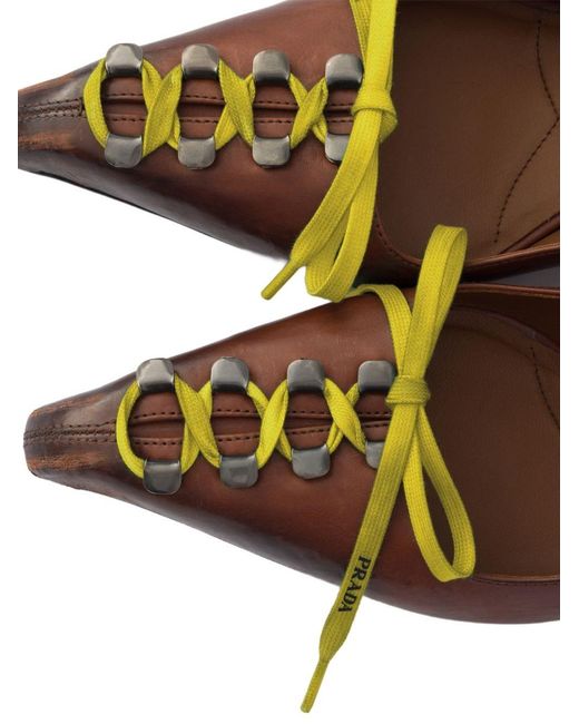 Pumps A Punta di Prada in Brown