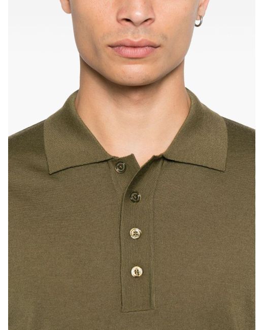 Maglione A Maniche Lunghe di Paolo Pecora in Green da Uomo