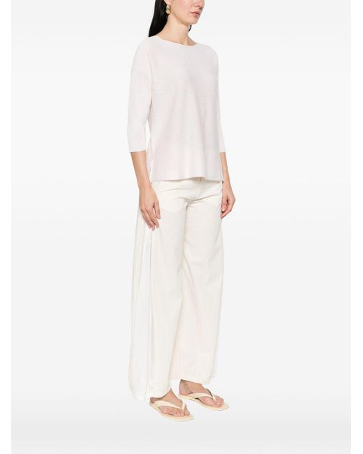 Maglione Con Maniche A 3/4 di Anneclaire in White