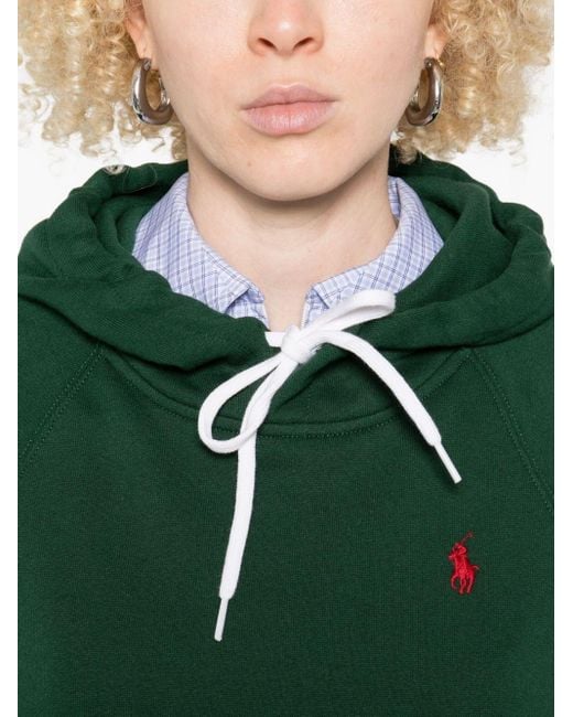 Felpa Con Coulisse di Polo Ralph Lauren in Green