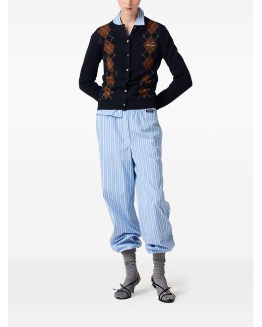 Cardigan di Miu Miu in Blue