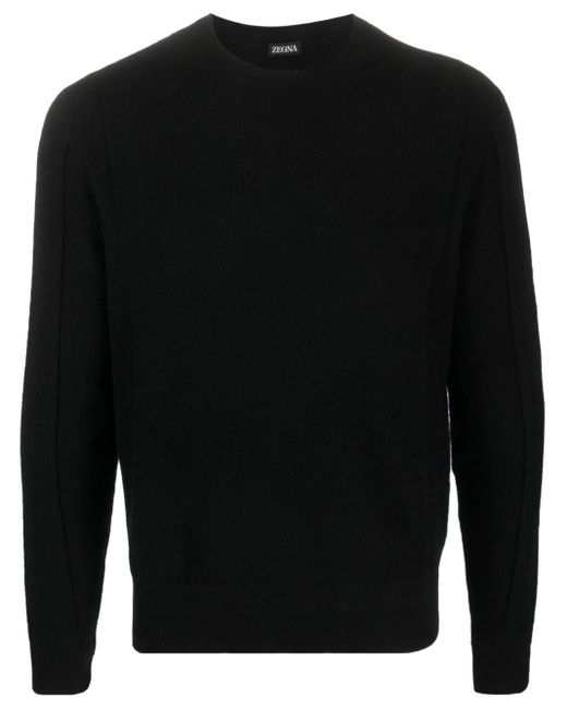 Maglione misto lana e cashmere di Zegna in Black da Uomo
