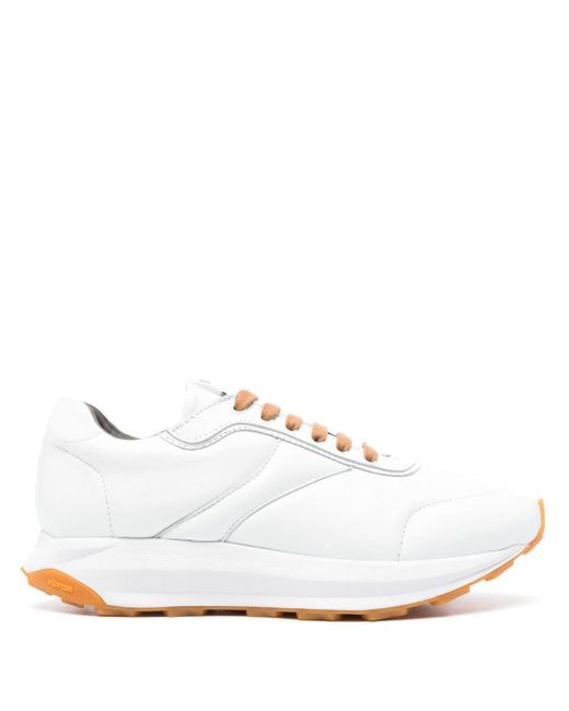 Sneakers con applicazione di Corneliani in White da Uomo