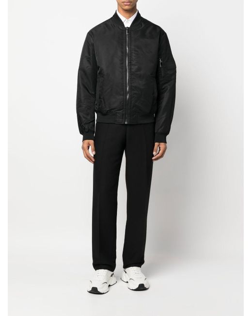 Bomber con zip di Calvin Klein in Black da Uomo