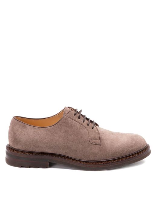 Derby Stringate di Brunello Cucinelli in Brown da Uomo