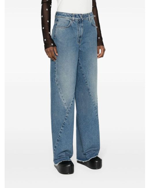Jeans Denim Largo di Givenchy in Blue