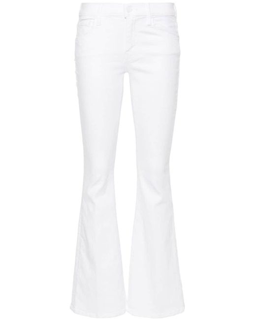 The Weekender Skimp flared jeans di Mother in White