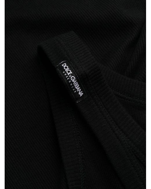 Canotta cotone di Dolce & Gabbana in Black da Uomo