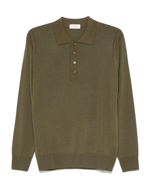 Maglione A Maniche Lunghe di Paolo Pecora in Green da Uomo