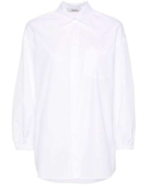 Camicia bianca in cotone di Max Mara in White