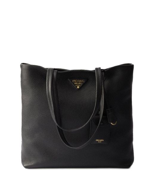 Borsa Tote Grande di Prada in Black