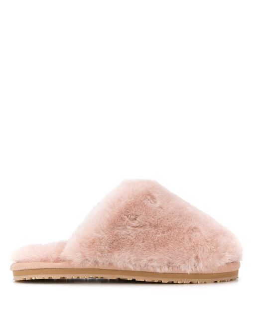 Slippers shearling di Mou in Pink