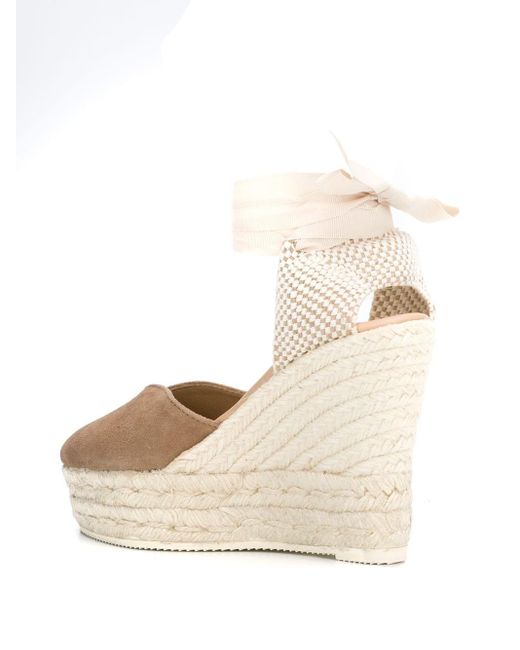 Espadrilles Hampstons Con Zeppa di Manebí in Natural