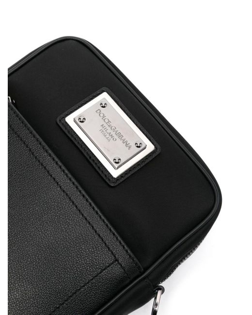 Borsa messenger con zip di Dolce & Gabbana in Black da Uomo
