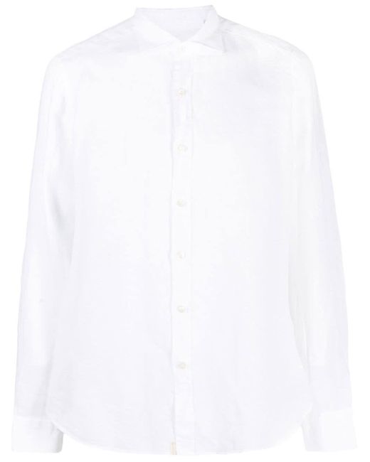 Camicia di Tintoria Mattei 954 in White da Uomo