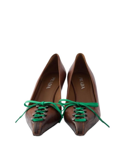 Pumps A Punta di Prada in Brown