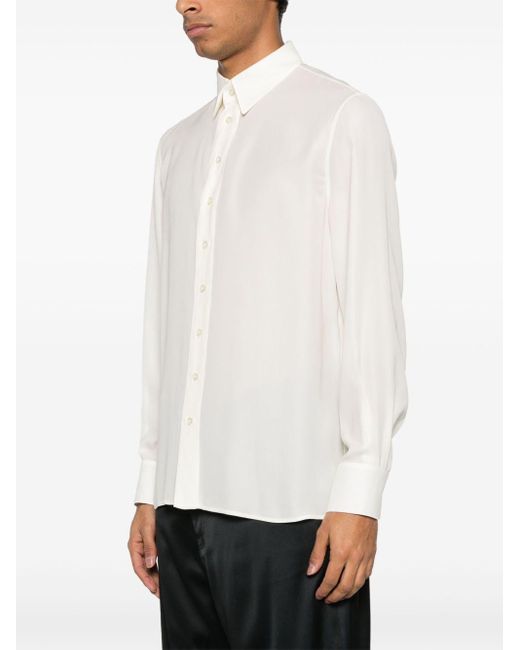 Camicia di Saint Laurent in White da Uomo