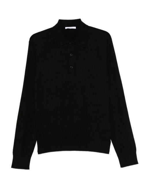 Polo A Maniche Lunghe di Givenchy in Black da Uomo