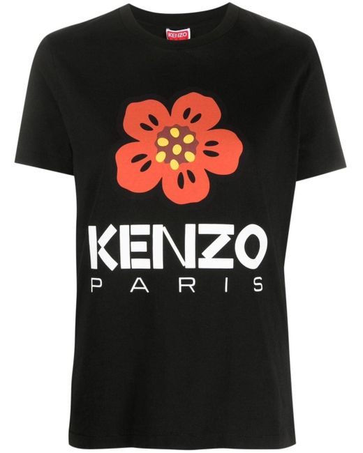 T-Shirt Boke Flower di KENZO in Black