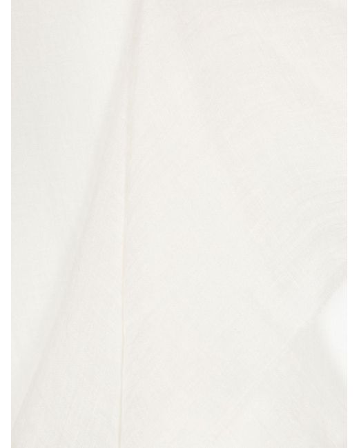 Stola in lino di Max Mara in White